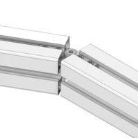 41-200-0 MODULAR SOLUTIONS ALUMINUM HINGE<br>MITER CONNECTOR - SCISSOR MITER CONNECTOR NO DRILLING